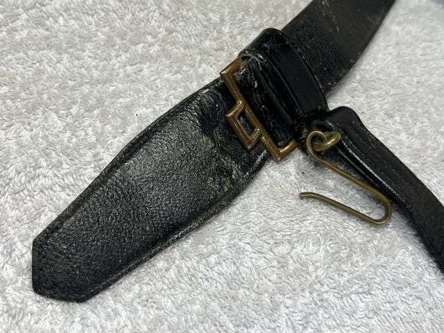 144) Excellent Original WW1 WW2 Royal Navy Officers Sword Belt By J.Gieves & Sons — image 9