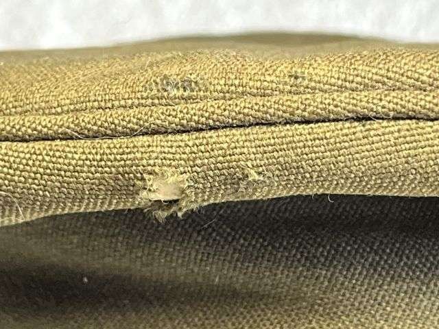 133) Tatty Well Used Original 1950s East Anglian Brigade Officers Peaked Cap With Badge — image 10