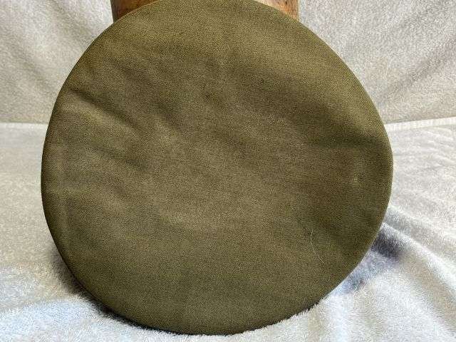 133) Tatty Well Used Original 1950s East Anglian Brigade Officers Peaked Cap With Badge — image 7