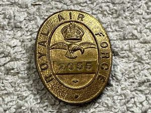 27) Excellent Original WW2 RAF War Workers J.R.Gaunt Brass Oval …