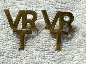 112) Good Original WW2 RAF Voluntary Reserve Training VRT Brass …