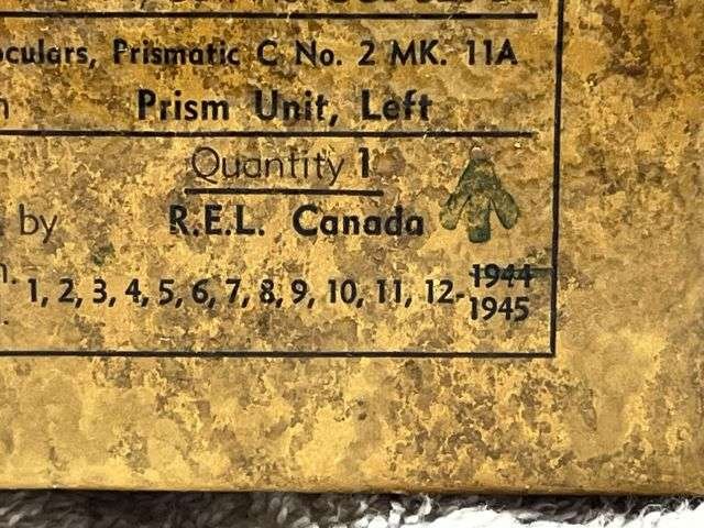 118) Mint Unissued Wartime REL Canada Left Prism for The 6X30 Service Binoculars No2 MkII — image 4