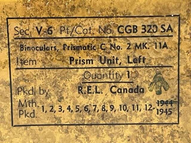 118) Mint Unissued Wartime REL Canada Left Prism for The 6X30 Service Binoculars No2 MkII — image 5