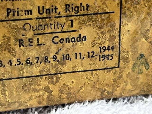 119) Mint Unissued Sealed Wartime REL Canada Right Prism for The 6X30 Service Binoculars No2 MkII — image 3