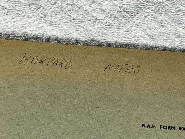 92) Interesting WW2 Era RAF Printed Notes on The Harvard Starting, Checking Gauges, Taking Off, Flying, Landing etc. — image 17