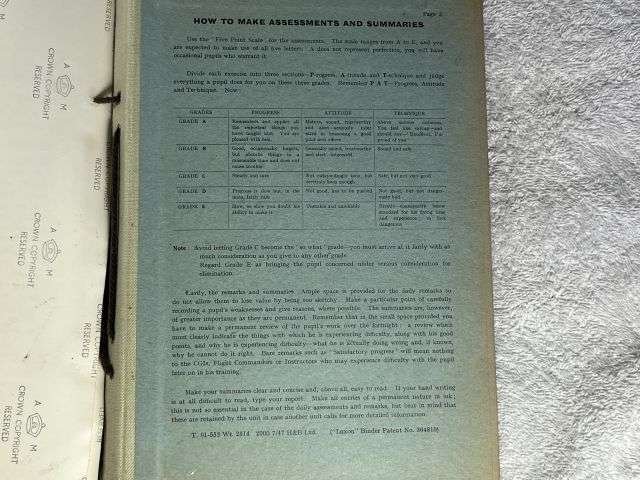92) Interesting WW2 Era RAF Printed Notes on The Harvard Starting, Checking Gauges, Taking Off, Flying, Landing etc. — image 4