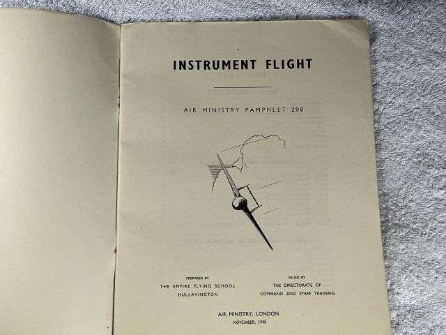 93) Interesting late 1940s RAF AM Pamphlet No 208 Instrument Flight 1948 — image 10
