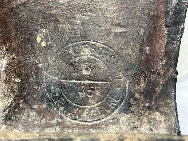 95) Excellent Original Late WW2 French Army Issue Ankle Boots 1945 Similar to WW1 British — image 2