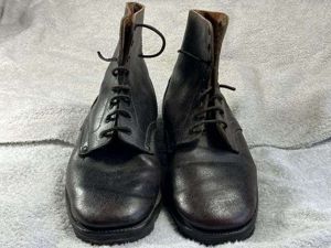 95) Excellent Original Late WW2 French Army Issue Ankle Boots …