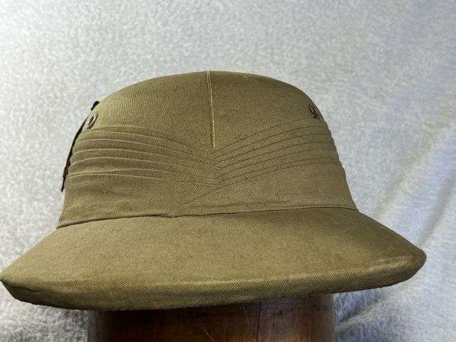 103) Excellent Original 1930s-WW2 Egyption Made Solar Topee Sun Helmet — image 10