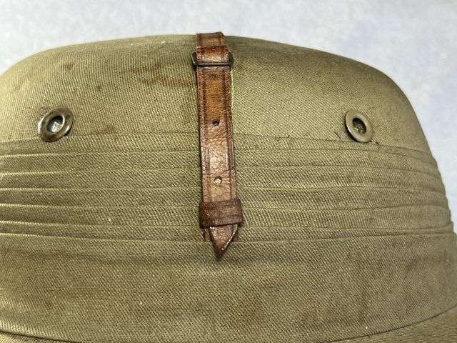 103) Excellent Original 1930s-WW2 Egyption Made Solar Topee Sun Helmet — image 11