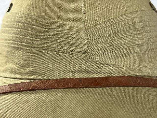 103) Excellent Original 1930s-WW2 Egyption Made Solar Topee Sun Helmet — image 12