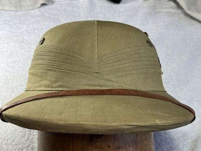 103) Excellent Original 1930s-WW2 Egyption Made Solar Topee Sun Helmet — image 13