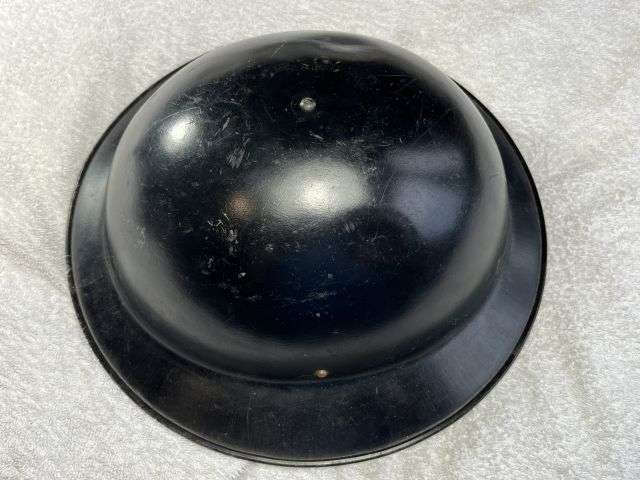 104) Excellent Original WW2 British Home Front Private Purchase Black Steel Helmet & Liner 1941 — image 6
