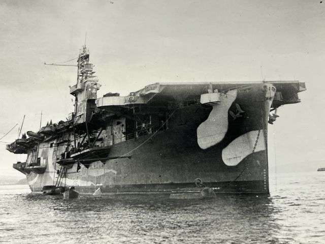 71) Interesting Original WW2 Royal Navy Official Photograph HMS Ravager Escort Carrier — image 4