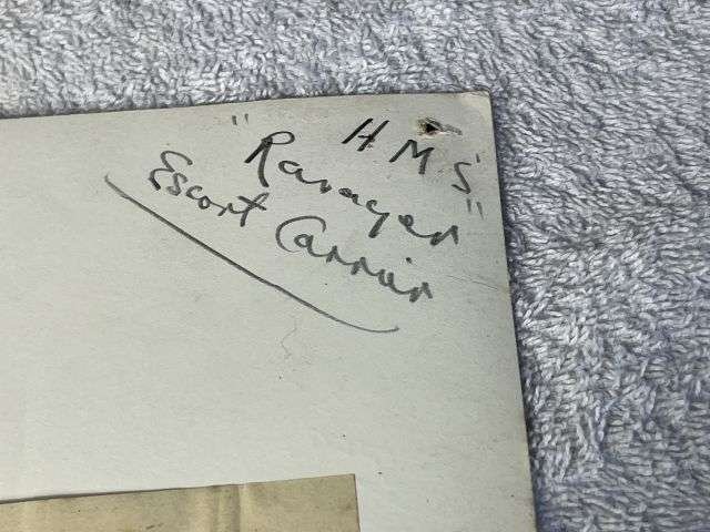 71) Interesting Original WW2 Royal Navy Official Photograph HMS Ravager Escort Carrier — image 5