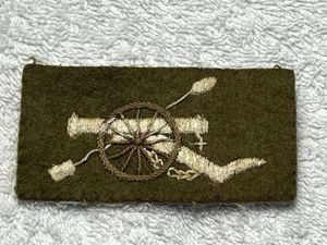 83) Good Original WW1 WW2 Royal Artillery Cloth Cannon Sleeve …