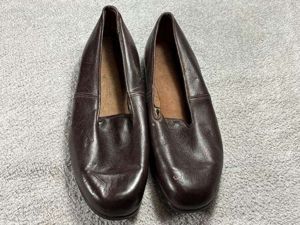63) Original WW2 Era US Army Officers Brown Leather Slippers …