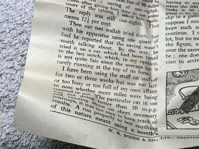 33) Complete Original WW2 Wartime Grundy's Petroids To Increase Fuel Economy Dated 1940 — image 6