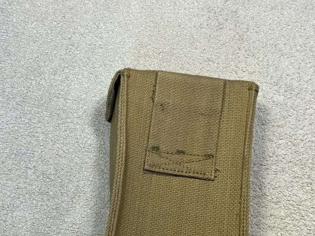 3) Mint Unissued WW2 British Army Motor Transport Drivers Bren Ammo Pouch R.P.Ltd 1944 — image 3