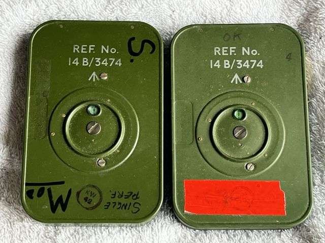 180) Excellent Original Early 1950s RAF Aircraft Camera Film Cassettes 14B/3474 In Original Box of Issue — image 4