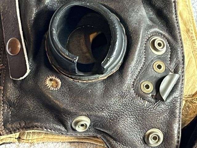 74) Lovely Clean Original Late WW2 – Post War RAF Late Pattern C-Type Flying Helmet 22C/879 — image 18