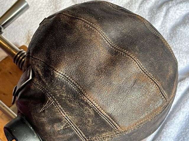 74) Lovely Clean Original Late WW2 – Post War RAF Late Pattern C-Type Flying Helmet 22C/879 — image 3