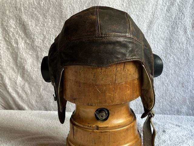 74) Lovely Clean Original Late WW2 – Post War RAF Late Pattern C-Type Flying Helmet 22C/879 — image 6