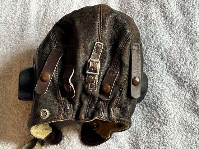 74) Lovely Clean Original Late WW2 – Post War RAF Late Pattern C-Type Flying Helmet 22C/879 — image 8