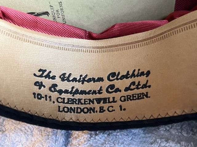 79) Excellent Mint Original Post War British Army Peaked Cap Sample From The Uniform Clothing & Equipment Co Ltd — image 6