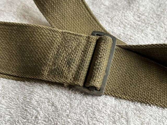 162) Dirty Tatty Original WW2 US Army Signals Heavy Duty Canvas & Leather Tool or Spares Bag — image 4