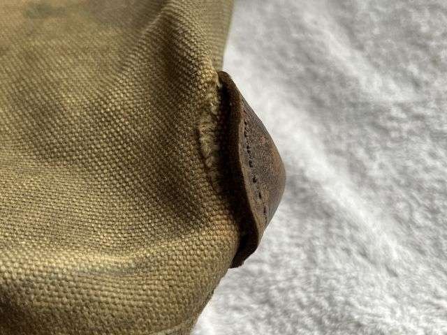 162) Dirty Tatty Original WW2 US Army Signals Heavy Duty Canvas & Leather Tool or Spares Bag — image 8