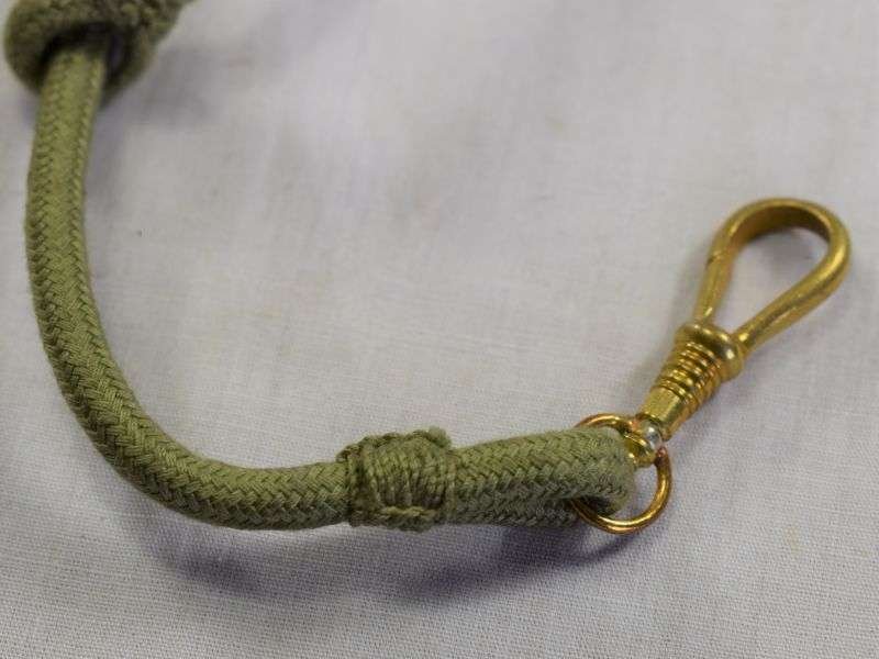163) Unissued Original WW1 WW2 Era British Army issue Lanyard with Spring Clip for Pocket Watch/Whistle — image 3