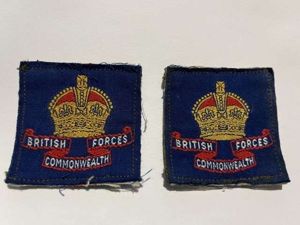 166) Excellent Original Pre 1952 British Commonwealth Forces Cloth Badge …