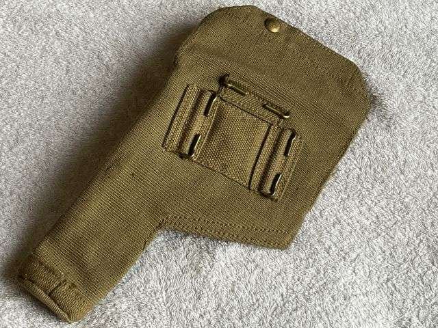 142) Nice Original Unissued WW2 British Army P37 Web Pistol Holster MW&S Ltd 1943 — image 4