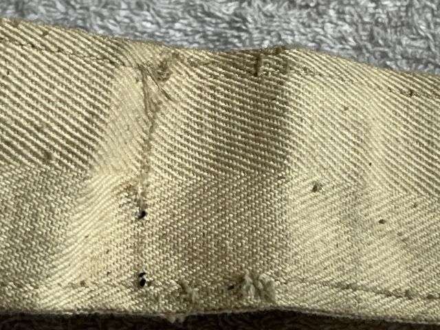 143) Good Original 1930s Early WW2 RAF White Flying Suit Waist Belt — image 2