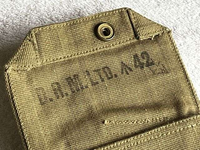 145) Mint Original Unissued WW2 British Army P37 Web Pistol Holster D.R.M. Ltd 1942 — image 4