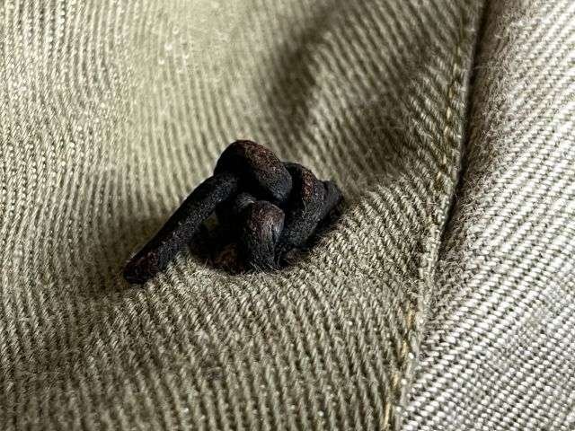 146) Good Used Original WW2 Era Denim Overalls Blouse In a Good Size 8 — image 15