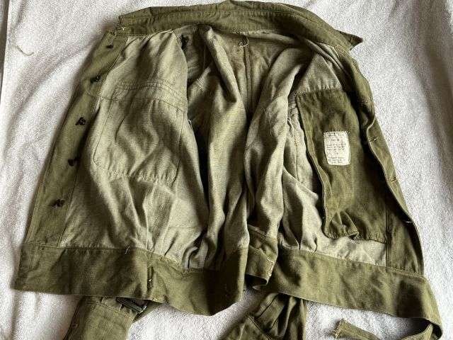 146) Good Used Original WW2 Era Denim Overalls Blouse In a Good Size 8 — image 18