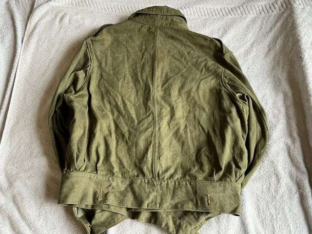 146) Good Used Original WW2 Era Denim Overalls Blouse In a Good Size 8 — image 4