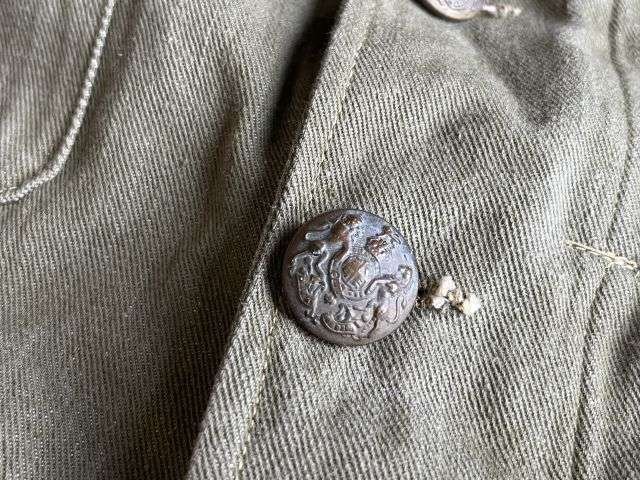 146) Good Used Original WW2 Era Denim Overalls Blouse In a Good Size 8 — image 6