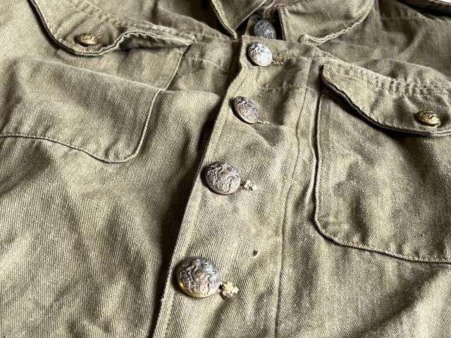 146) Good Used Original WW2 Era Denim Overalls Blouse In a Good Size 8 — image 7