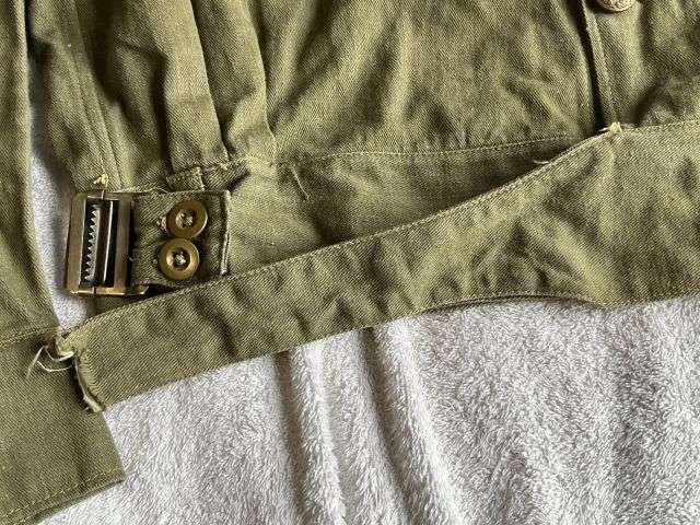 146) Good Used Original WW2 Era Denim Overalls Blouse In a Good Size 8 — image 9