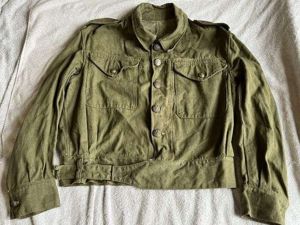 146) Good Used Original WW2 Era Denim Overalls Blouse In …