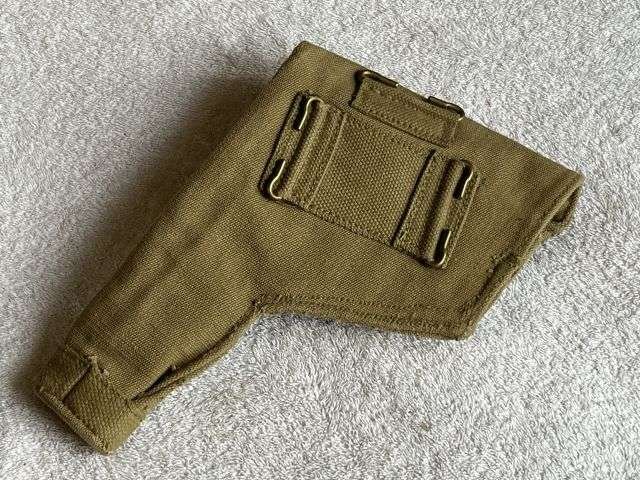 150) Mint Original Unissued WW2 British Army P37 Web Pistol Holster H.H.C. & Co. Ltd 1941 — image 2