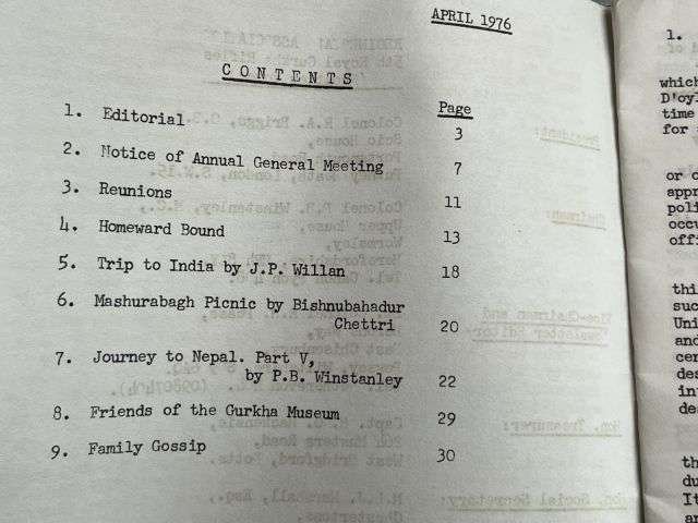 153) Vintage 1970s 10th Gurkha Rifles Nautch Programme and 5th Gurkha Rifles Association Newsletter — image 10