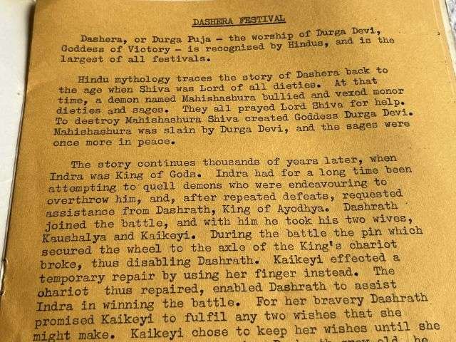 153) Vintage 1970s 10th Gurkha Rifles Nautch Programme and 5th Gurkha Rifles Association Newsletter — image 5