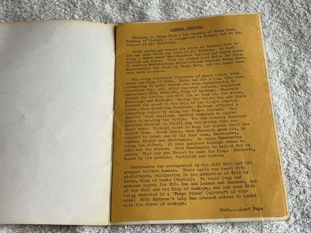 153) Vintage 1970s 10th Gurkha Rifles Nautch Programme and 5th Gurkha Rifles Association Newsletter — image 6