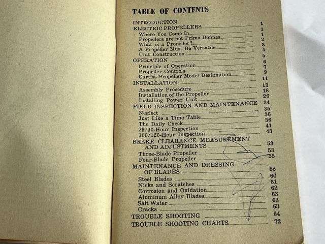 155) Good Original WW2 Curtiss-Wright Corporation Prop Div Electric Propeller Maintenance Tips 1943 — image 12