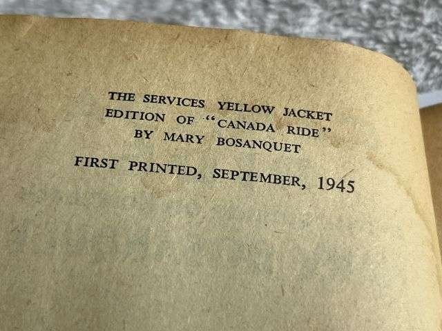 158) Original Early Post WW2 British & Allied Forces Book Canada Ride Across Canada on Horseback By Mary Bosanquet — image 6